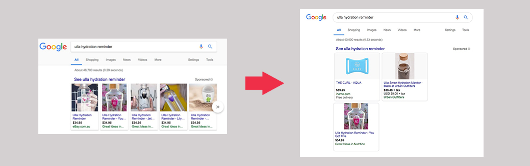 Google Shopping PLA's test