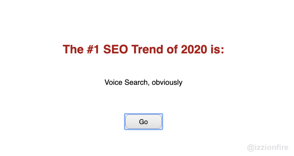 seo trends 2020 voice search